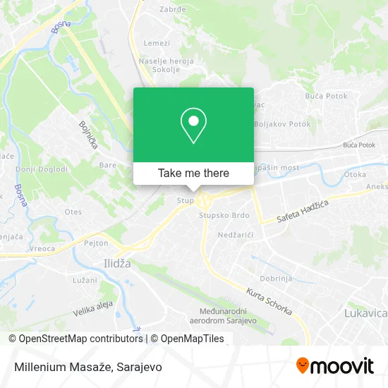 Millenium Masaže mapa