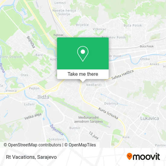 Rt Vacations map