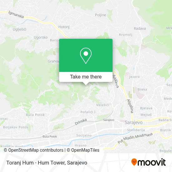 Toranj Hum - Hum Tower mapa