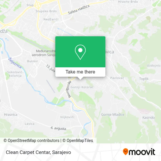 Clean Carpet Centar mapa
