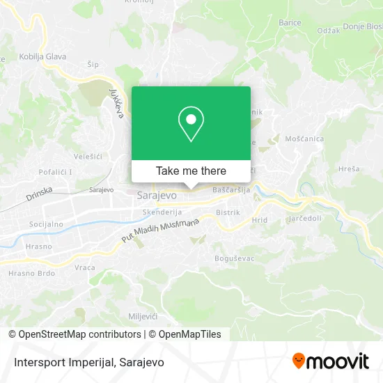 Intersport Imperijal mapa