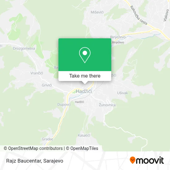 Rajz Baucentar mapa