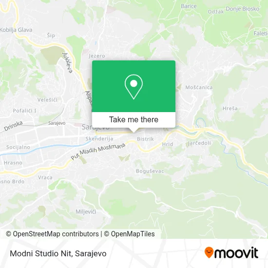 Modni Studio Nit mapa