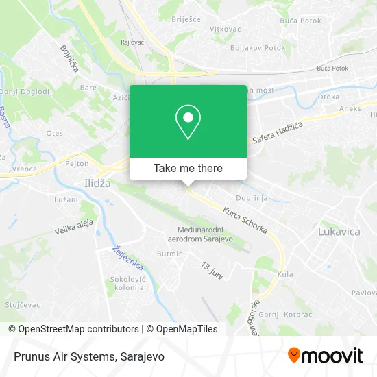Prunus Air Systems mapa