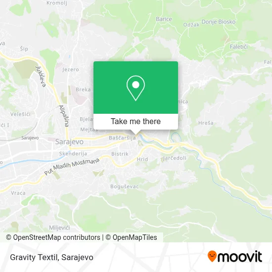 Gravity Textil mapa