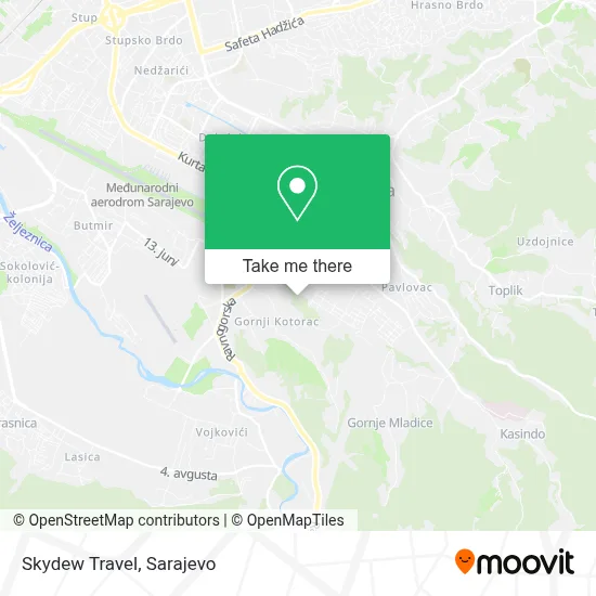 Skydew Travel mapa