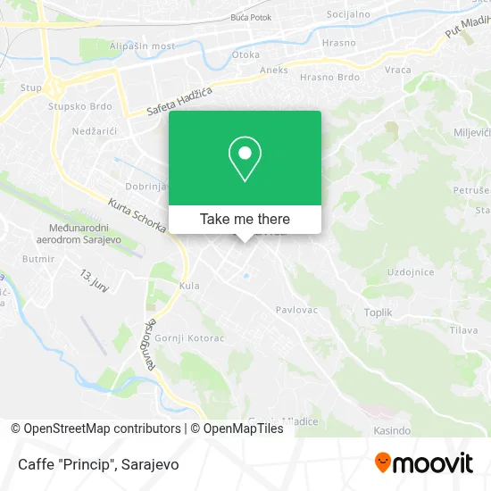 Caffe "Princip" map