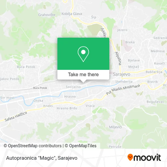 Autopraonica "Magic" mapa
