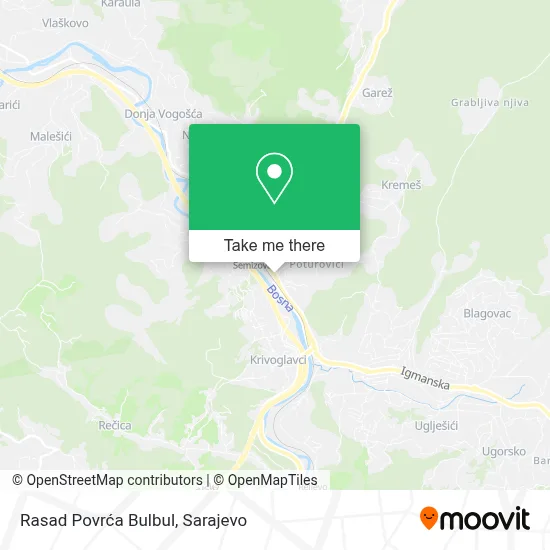 Rasad Povrća Bulbul mapa