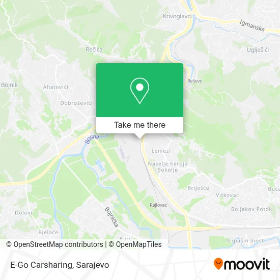 E-Go Carsharing mapa