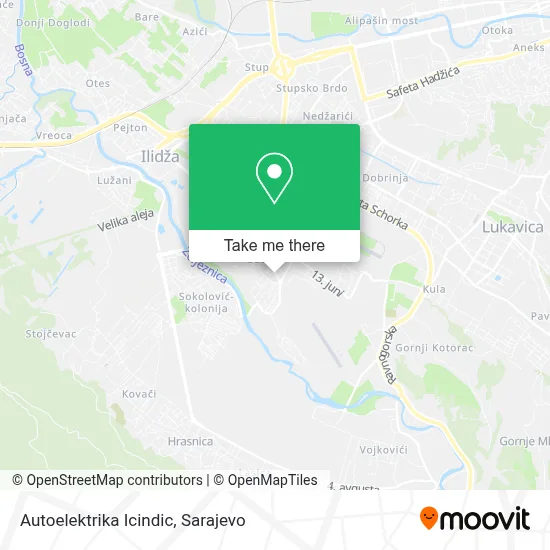 Autoelektrika Icindic mapa