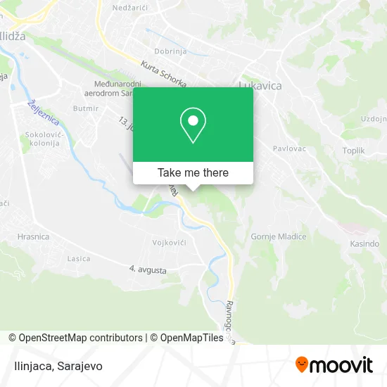 Ilinjaca mapa