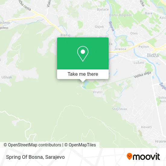 Spring Of Bosna mapa