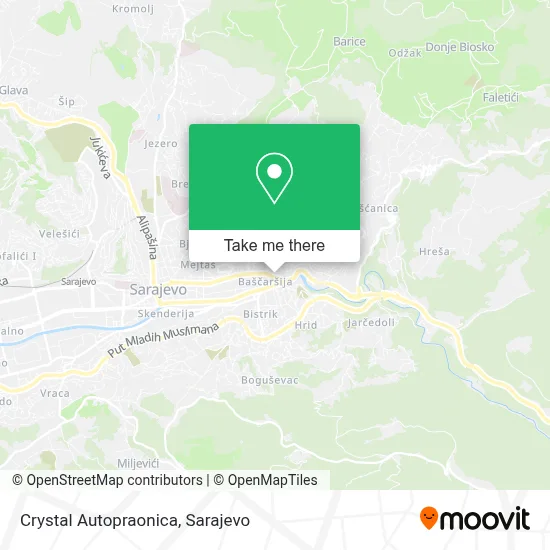 Crystal Autopraonica mapa