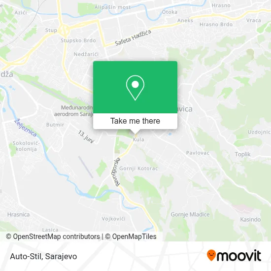 Auto-Stil mapa