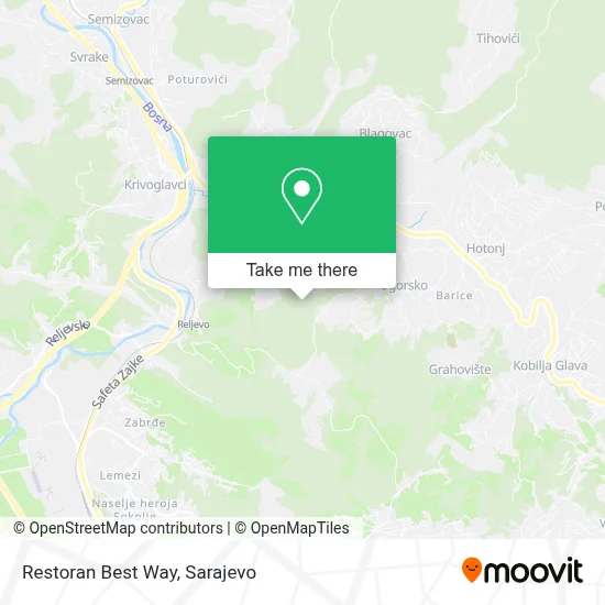 Restoran Best Way mapa
