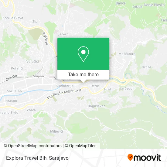 Explora Travel Bih mapa