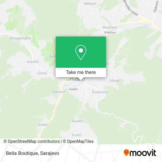 Butik Bella mapa