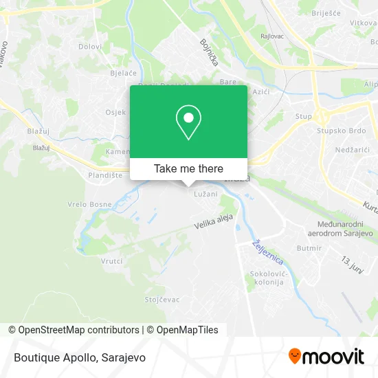 Boutique Apollo mapa