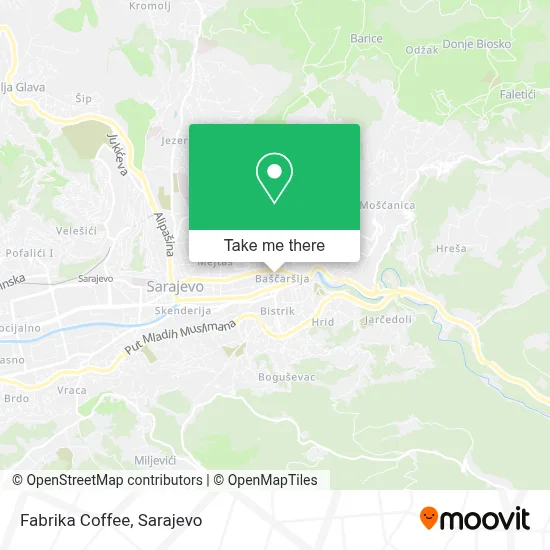 Fabrika Coffee mapa