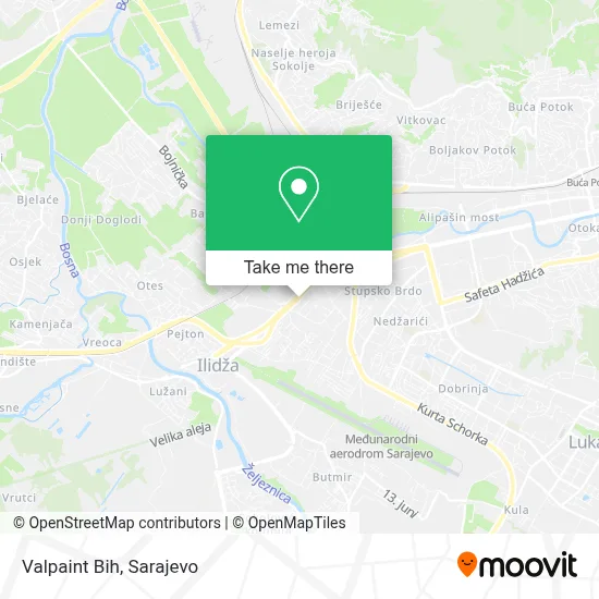 Valpaint Bih mapa