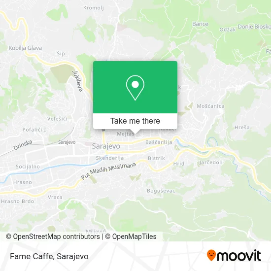 Fame Caffe map