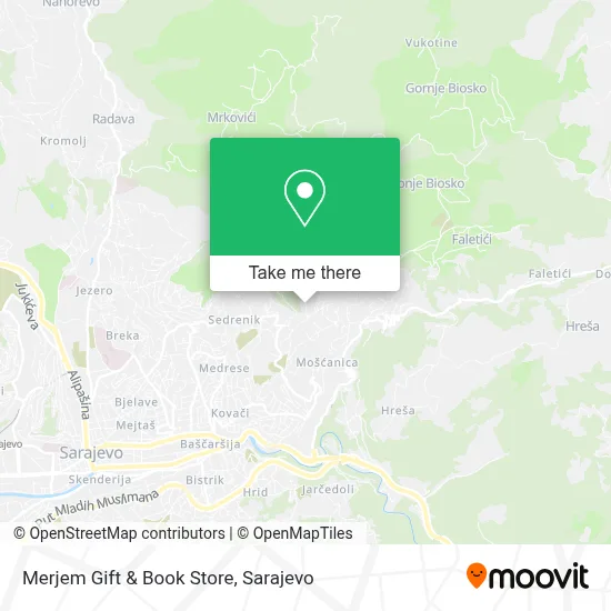 Merjem Gift & Book Store mapa