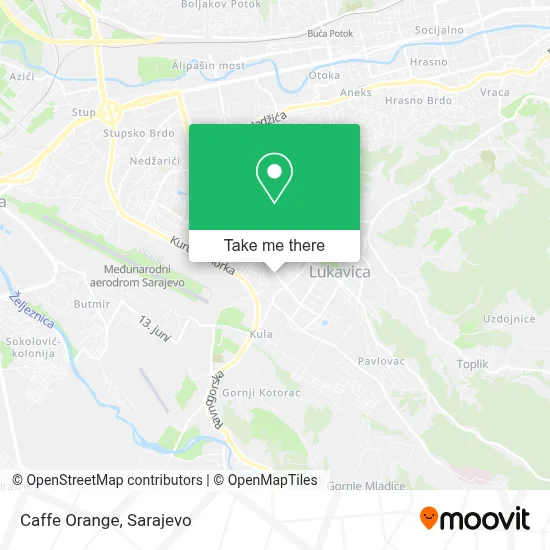 Caffe Orange mapa