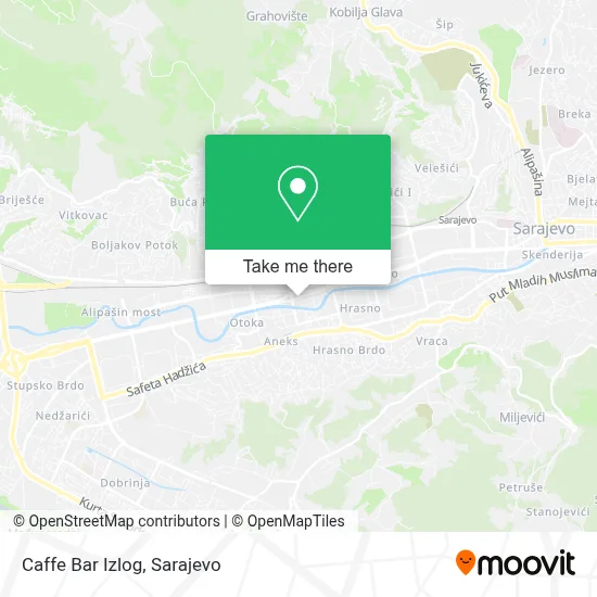 Caffe Bar Izlog map