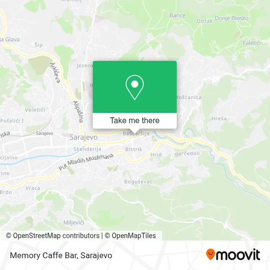Memory Caffe Bar mapa