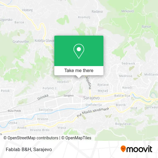 Fablab B&H mapa
