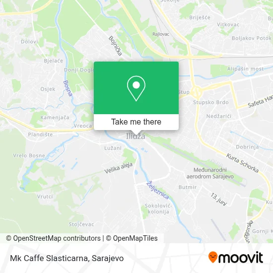 Mk Caffe Slasticarna mapa