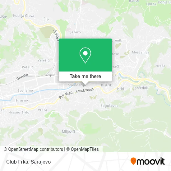 Club Frka mapa