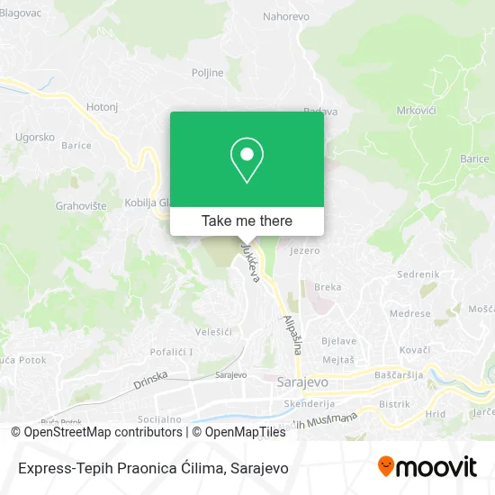Express-Tepih Praonica Ćilima mapa