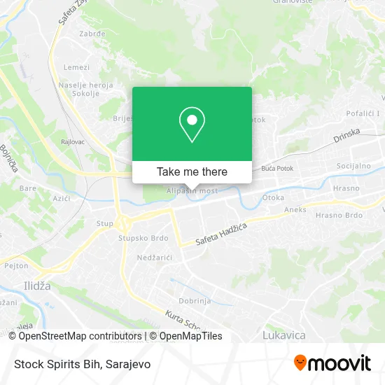Stock Spirits Bih mapa