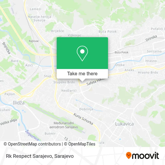 Rk Respect Sarajevo mapa