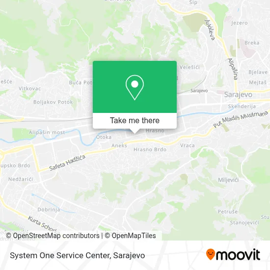System One Service Center mapa