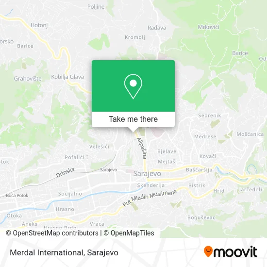 Merdal International mapa