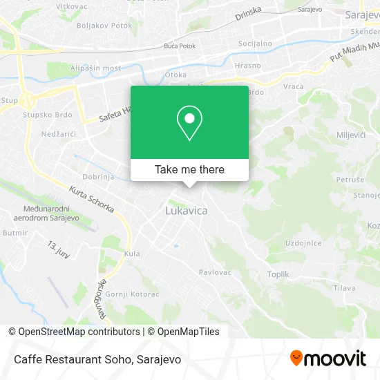 Caffe Restaurant Soho mapa