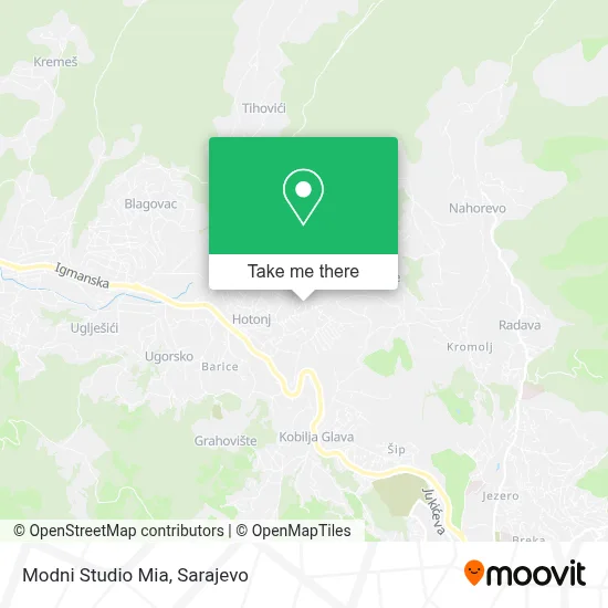 Modni Studio Mia mapa