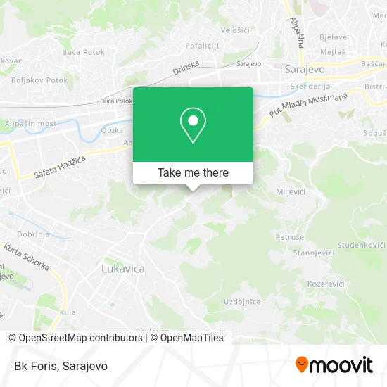 Bk Foris mapa