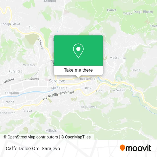 Caffe Dolce Ore mapa