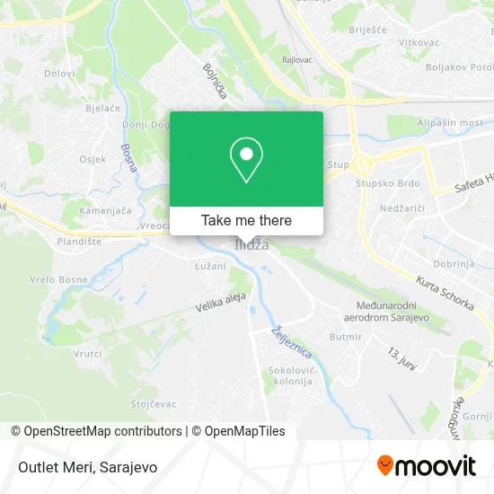Outlet Meri mapa