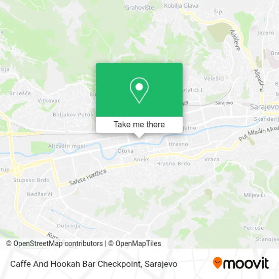 Caffe And Hookah Bar Checkpoint mapa
