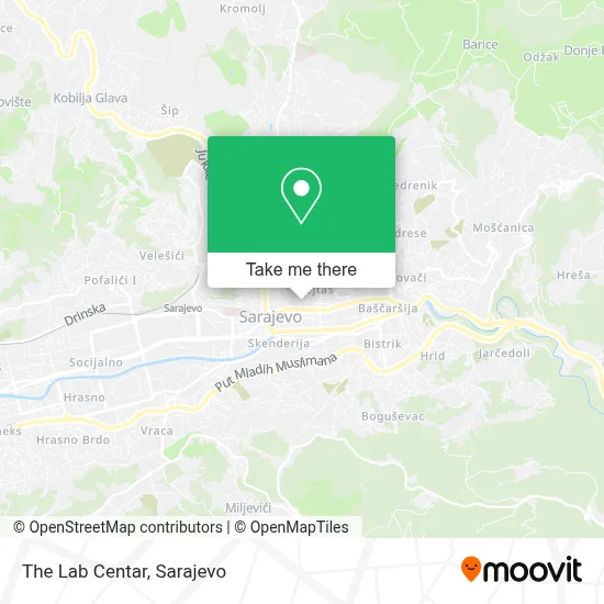 The Lab Centar map