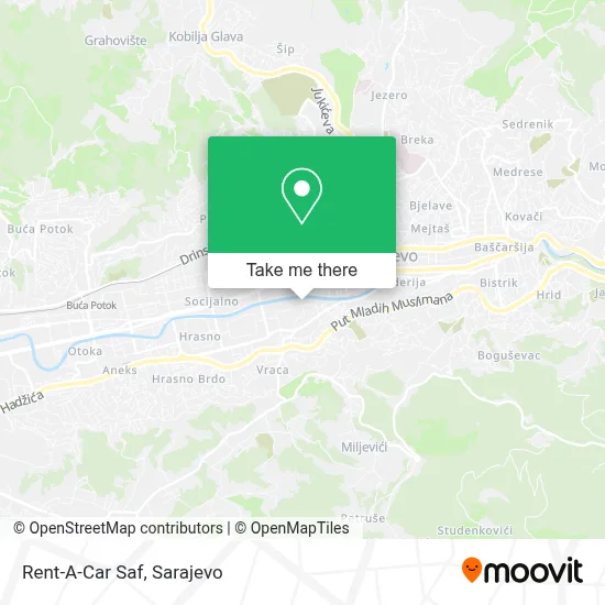 Rent-A-Car Saf mapa