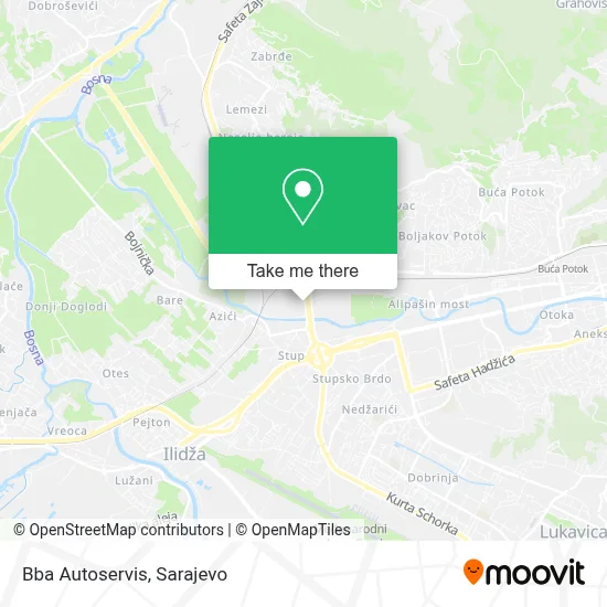 Bba Autoservis mapa