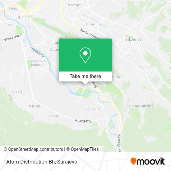 Atom Distribution Bh mapa