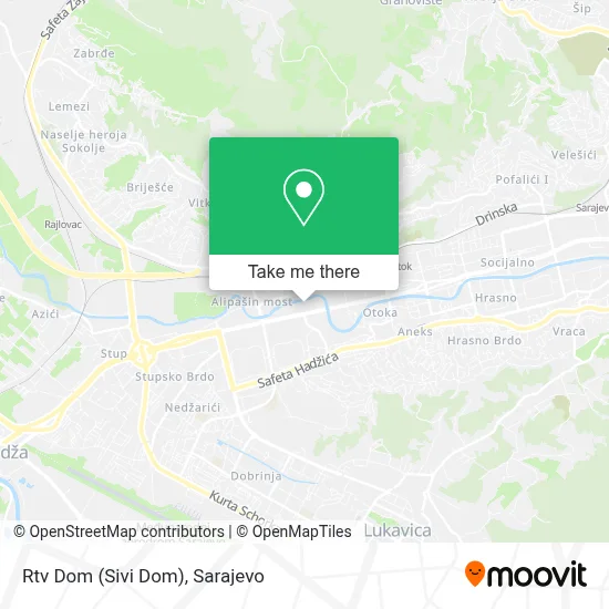 Rtv Dom (Sivi Dom) map