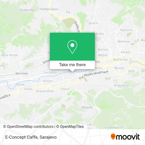 E-Concept Caffe mapa